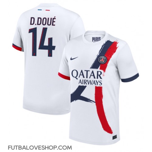 Dres Paris Saint-Germain Desire Doue #14 Preč 2024-25 Krátky Rukáv